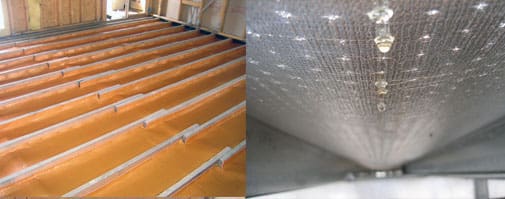 Kingspan permifloor insulation installed under a floor