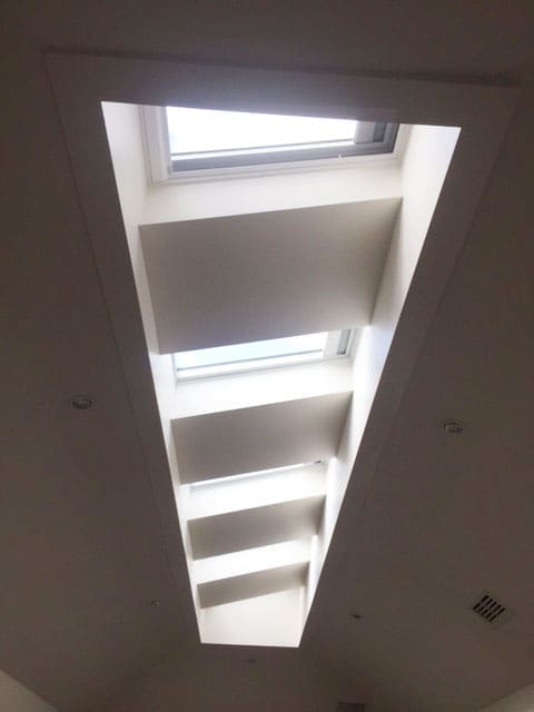 Velux Skylights installed with shafts – a mini reno