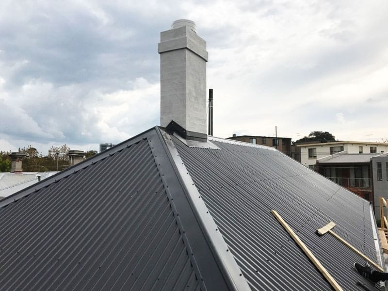 Metal Reroof for a Renovation and Extension